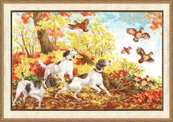 Вышивка НТ-005 Охота на куропаток