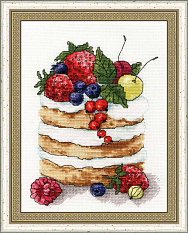 Вышивка М-007 Ягодное пирожное